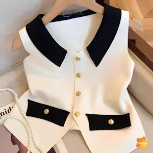 Áo Vest Nữ V-neck Thanh Lịch, Phù Hợp Mặc Hàng Ngày Và Dự Tiệc Mùa Hè