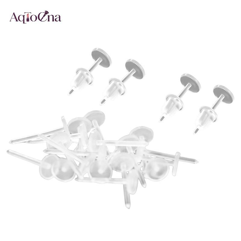 Bộ bông tai nhựa chống dị ứng, trong suốt – bộ nhiều chiếc