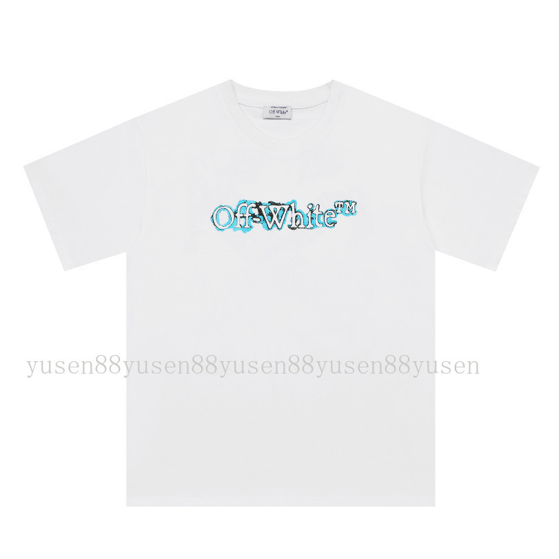 Chất Lượng Cao Phong Cách Mới Chất Lượng Cao Nam Nữ Lỏng Lẻo Phù Hợp Với In Hình Cotton Nguyên Chất Tay Ngắn Tròn