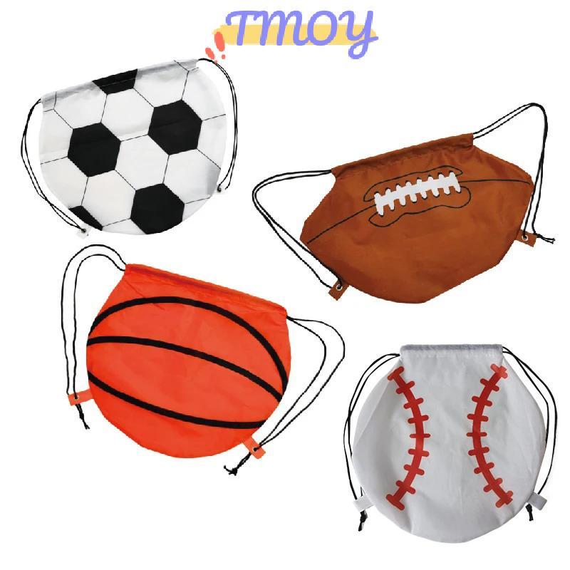 TMOY 210D Di Động Polyester Bóng Rổ Dây Rút Túi Đeo Vai Bapa Bóng Đá Bóng Bầu Dục Lưu Trữ Túi Thể Thao Thể Thao Ngoài Trời Du Lịch TMOY