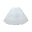 CATMALLER88 Underskirt Crinoline, Trắng Gothic Petticoat, Thời Trang Thoáng Khí Cosplay Không Vòng Crinoline Váy Nữ Cô Gái