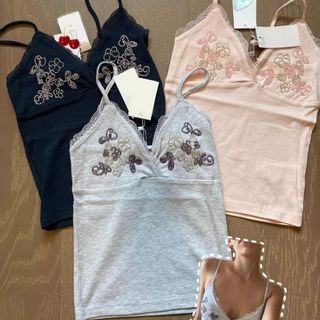Áo hai dây ren NICOLOO, Áo cổ chữ V không tay thêu hoa, Áo hai dây đeo vai co giãn Slim Fit cho bé gái thời trang