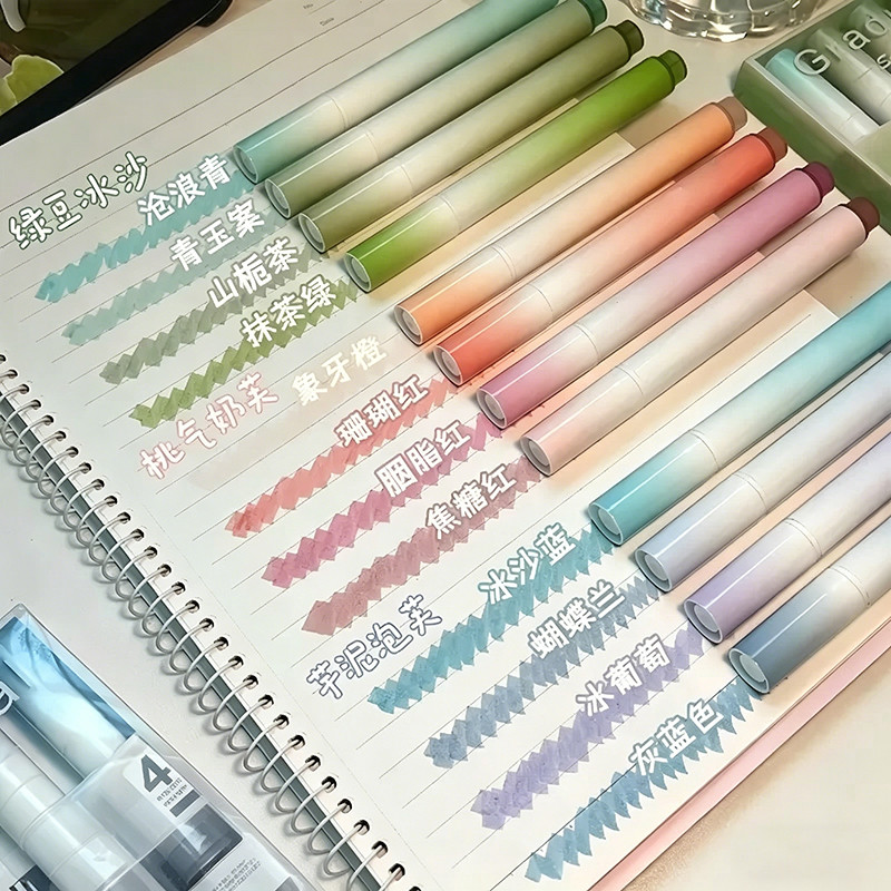 【Hot】Bút dạ quang highlight màu tươi sáng đánh dấu nhớ dòng pastel học sinh an toàn tiện lợi