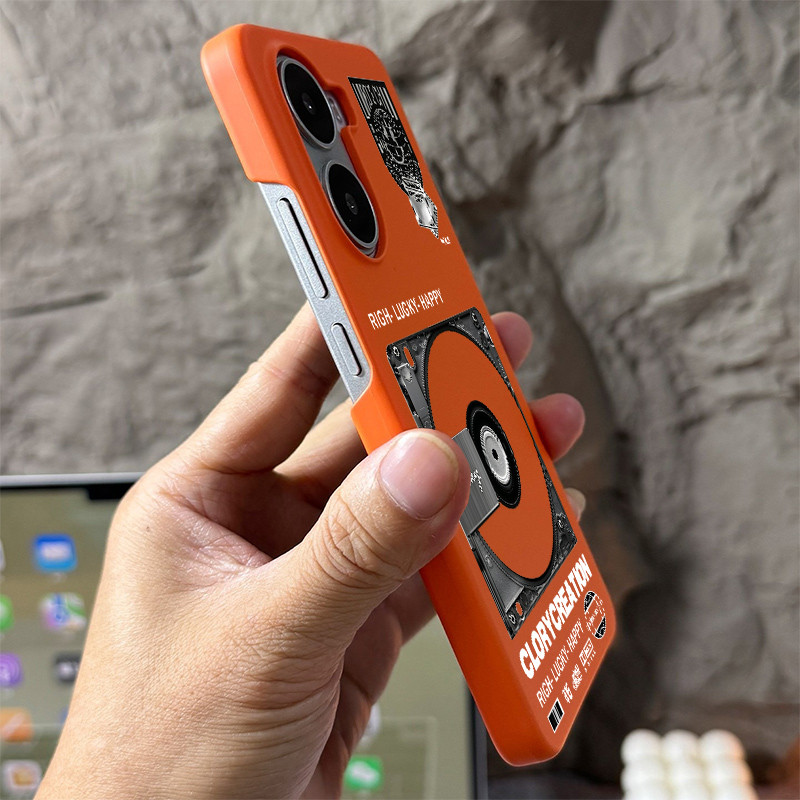 Dành Cho POCO X8 Pro X7 Pro X6 F8 F7 Redmi Turbo 5 Max Turbo 4 Pro “Vintage Record ” Ốp Điện Thoại Cứng Micro Matte / Chống Vân Tay Kẹp Bọc Chống Sốc POCO Case / Redmi Cover