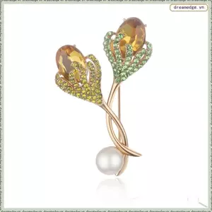 Trâm Cài Hoa Dainty Dễ Thương Cho Nữ Thiết Kế Hoa Tulip Ve Áo Chân Thanh Lịch