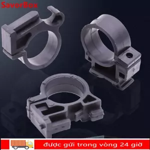 SAVORBOX 1 Cặp Kẹp Cố Định, 3 Kiểu Kẹp Dụng Cụ Nhựa Màu Đen, Đế Đèn Pha Nhựa Cao Cấp Nhạc Cụ Xe Đạp Điện Phụ Kiện