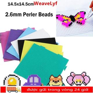 WEAVELYF Cầu Chì Hạt Pegboards, 52 * 52 Chân / 104x104 Chân Vuông Perler Hama Hạt, Thủ Công Handmade Trang Trí Chịu Nhiệt DIY Làm Xếp Hình Bảng Đậu 2.6mm Đồ Chơi Trẻ Em