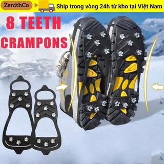 ZENIHCO 1 Đôi Giày Crampons, Chống Trơn Trượt Spike Ice Gripper Spike, Đa Năng 5 / 8 Răng Tuyết Crampons Cho Giày