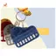 Kim Loại Bạc 7 Chiếc Mini Cầm Tay Bàn Phím Điện Tử Móc Khóa Mặt Dây Chuyền Có Thể Chơi Đàn Piano Nhỏ Dễ Dàng Lắp Đặt Dễ Dàng Sử Dụng
