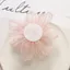 OLVIDO Organza Hoa, Chất Liệu Organza Vải Hoa Phụ Kiện DIY, Hình Hoa Thanh Lịch Màu Hồng Quần Áo Phụ Kiện Đám Cưới