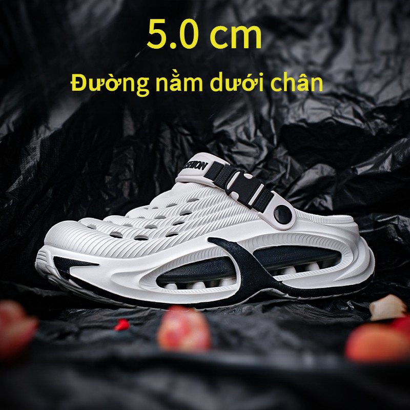【COD】Dép nam 2 trong 1 đế dày Chống trượt Dép đi biển Kháng khuẩn Khử mùi Đa năng hai kiểu đi