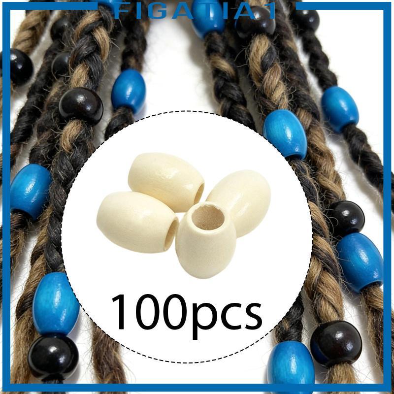 100 Miếng Lỗ Lớn Hình Bầu Dục Hạt Gỗ Thủ Công Phụ Kiện Miếng Đệm Mặt Dây DIY Thích Hợp Cho Vòng Tay Dây Chuyền Tóc Trang Trí Nhà Cửa Quà Tặng