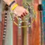 toyuvn Trống Bộ gõ Âm nhạc Chuông Tambourine cầm tay cho sân khấu bữa tiệc KTV Tiện dụng cho người lớn Trẻ em Chuông tay đôi hàng với kim loại leng keng
