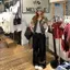 Size lớn Fat MM Polka Dot Áo thun ngắn tay hai mảnh giả mùa hè Phong cách mới Slim-Fit Bow Slimm