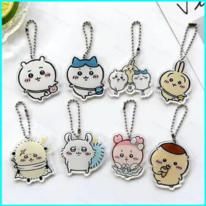 HK1 Chiikawa acrylic móc khóa caroon túi dễ thương mặt dây chuyền hachiware usagi momonga rakko vòng chìa khóa KH1