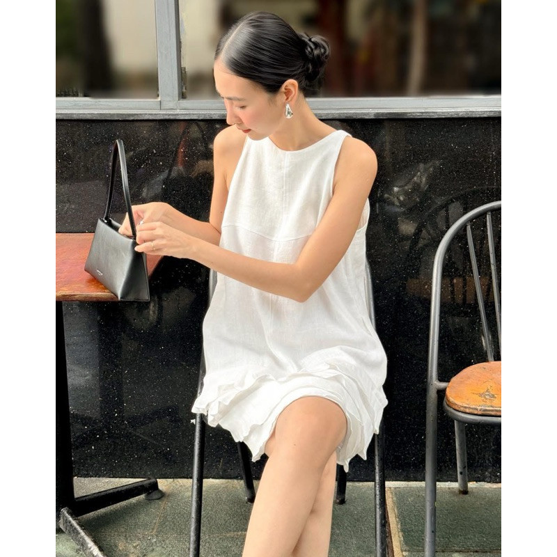 Đầm Yếm Babydoll Bèo Tầng Linen MyaHouse