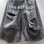 Châu Âu Mỹ Phong Cách Quần Denim Mùa Hè 2026 Phong Cách Mới In Chữ Rách Quần Jean Xù Đẹp Trai Crop Quần Rời