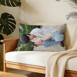 Vỏ gối hình chữ nhật bằng Polyester in một mặt Byeon Woo Seok, Vỏ đệm ghế Sofa ô tô, Vỏ gối trang trí nhà cửa (không lõi).