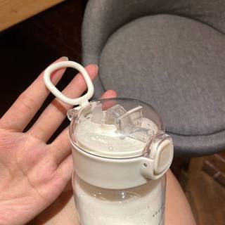 Bình Nước Hoạt Hình HUXUAN Có Ống Hút, Đồ Uống Di Động Chống Rò Rỉ Cho Trà Cà Phê Sữa RFT