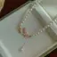< Honeyba > Mùa Hè Đôi Kim Cương Giả Bướm Nelace Thời Trang Trắng Giả Ngọc Trai Choker Nelace Cho Nữ Bé Gái Trang Sức Tiệc Cưới Đẹp