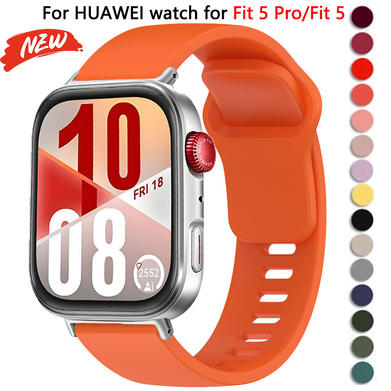 Dây đeo silicon thể thao thoáng khí cho Huawei Watch 5 Pro/5/4 Pro/4/3, điều chỉnh