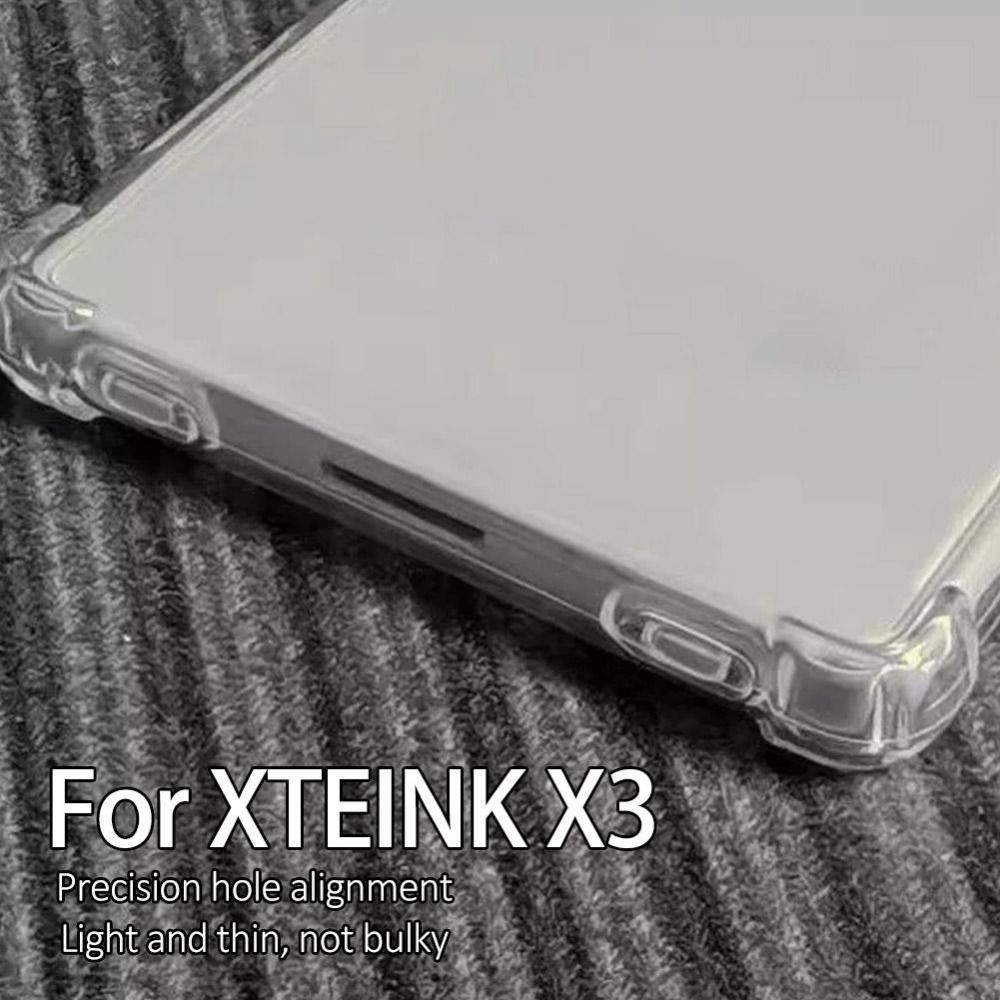 YUUKII 3.7 "E-Reader, Vỏ bảo vệ túi khí TPU mềm, Vỏ lưng chống rơi bền chống sốc cho XTEINK X3