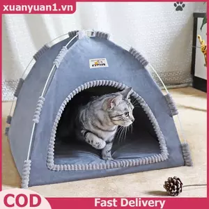 XUAN Thú Cưng Lều Bốn Mùa Mèo Và Chó Nhà Thú Cưng Mùa Hè Ngoài Trời Thoáng Khí Có Thể Gập Lại Nhà Mèo Đồ Dùng Cho Thú Cưng VN