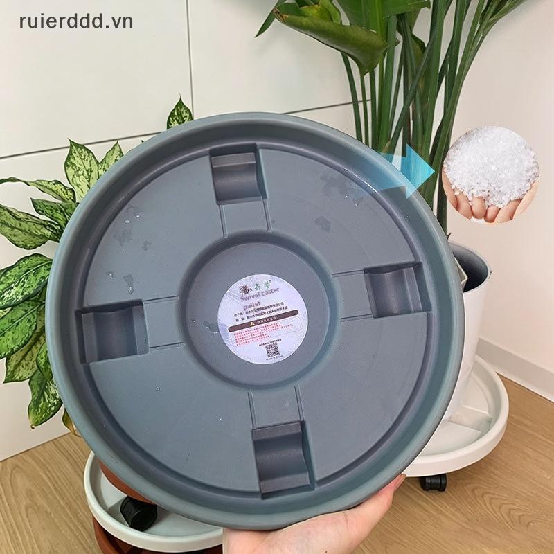 # ruierdd # Khay chậu hoa tròn có bánh xe lăn Đế chậu cây trong vườn Chịu tải mạnh cho di động văn phòng tại nhà.