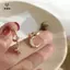 1 Đôi Bông Tai Vòng Bất Đối Xứng Mặt Trăng Ngôi Sao Thời Trang Cho Nữ Bé Gái Vàng Màu Bạc Trang Sức Dự Tiệc Quà Tặng [Mina]