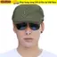 WOODNEST Cabbie Flat Cap, Mũ nồi Cotton có thể điều chỉnh, Thời trang thông thường Bảo vệ tia cực tím Mùa hè Mũ Newsboy Nam