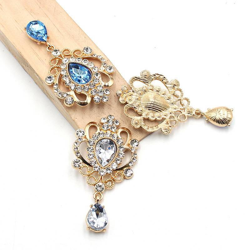 Springevenstar 32 * 60MM cho kim cương giả Nút tóc Manualidades Phụ kiện Diy Flat ba Trâm cài Phụ kiện trang sức Springevenstar