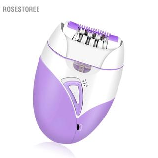 rosestoree Máy cạo lông bằng điện Đầu có thể sạc lại có thể tháo rời Da mịn màng nhanh nhất USB Khu vực nhạy cảm có thể sạc Phụ nữ Tông đơ nam (Tím)