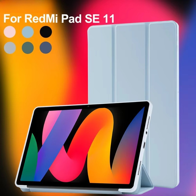 Ốp điện thoại Máy Tính Bảng Cho Redmi Pad 2 9.7 SE 8.7 11 10.61 Mềm TPU Lưng Đứng Vỏ Máy Tính Bảng Cho Redmi K Pad 2 8.8 Vỏ Silicon Chống Trầy Xước