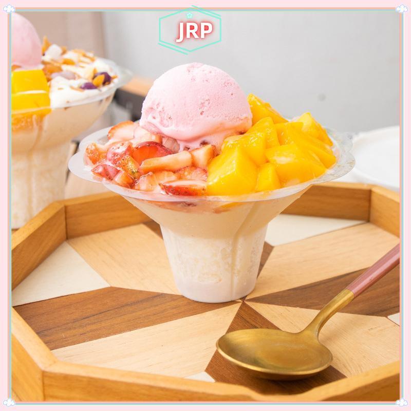 JRP 50 Chiếc Cốc Nón Tuyết Dùng Một Lần Bát Hình Hoa Cho Icy Treats Thực Phẩm Đứng Lễ Hội Tiếp Liệu JRP