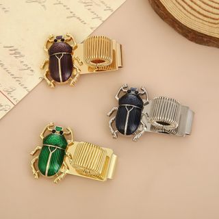 RISEDUT Scarab Beetle Pen Clip, Đàn hồi với Pen Loop Pen Clip, Kim loại Scarab Beetle Book Page Marker Học sinh & Người yêu sách