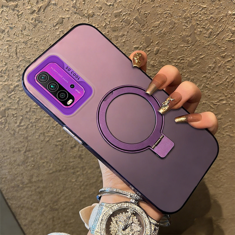 Ốp Lưng PBZZ Cho Redmi 9T Vỏ Điện Thoại Vỏ Cứng Chống Sốc Thiết Kế Mới Thẩm Mỹ Có Giá Đỡ Màu Đen CYFXZJ02