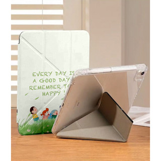 GOOD DAY HAPPY Shin-chan Ốp bảo vệ gập chữ Y cho iPad cho Air 4/5/6/7/8 M3 M5 iPad Gen 11 A16, Pro 11 M4  Chống sốc