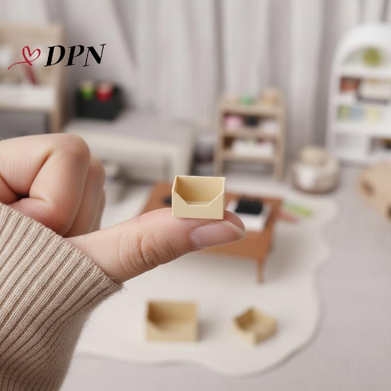 [DPN-t] 1 Bộ 1 12 Quy Mô Hộp Đựng Ba Lớp Nhà Búp Bê Hộp Đựng Hộp Đựng Di Động Cho DIY Phụ Kiện Thu Nhỏ Phòng Học Mới