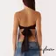 Áo Quây Lưới Màu Trơn, Sheer Flowy với Dây Buộc Lưng