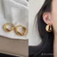 Bông tai vàng lớn phong cách Hồng Kông retro, sang trọng và nhẹ nhàng - 8RPU