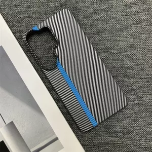 Ốp Điện Thoại Cho Samsung S26 25 Siêu Sợi Carbon Họa Tiết Kevlar Chống Sốc Cứng