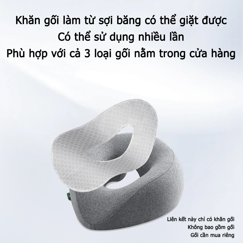 Khăn gối dành cho gối nằm sấp, khăn gối có cảm giác mát mẻ, thích hợp dùng vào mùa hè, sử dụng kèm với gối nằm sấp