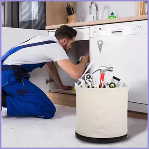 Túi đựng dụng cụ xô Dụng cụ hạng nặng Xô vải Bồn đựng đồ hạng nặng có móc chịu lực để xây dựng mueadsyvn