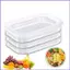 Hộp đựng tủ lạnh Hộp đựng tủ lạnh 3 lớp Hộp sắp xếp tủ lạnh trong suốt Hộp xếp chồng lên nhau cho tủ đông An toàn mueadsyvn