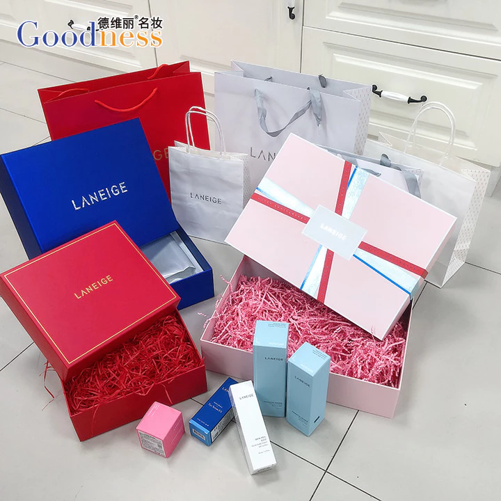 Quầy nội địa Laneige Hộp quà tặng Hộp quà Hộp đóng gói Hộp giấy Túi quà tặng Quà tặng Quà tặng Túi quà tặng