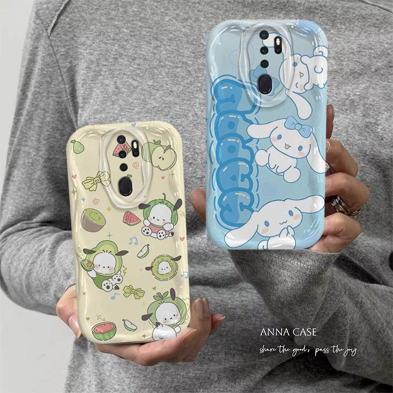 Ốp Lưng Cho OPPO A9 2020 A5 2020 Phim Hoạt Hình Kem Sanrio Cặp Đôi Mềm TPU 3D Sóng Silicon Vỏ Điện Thoại