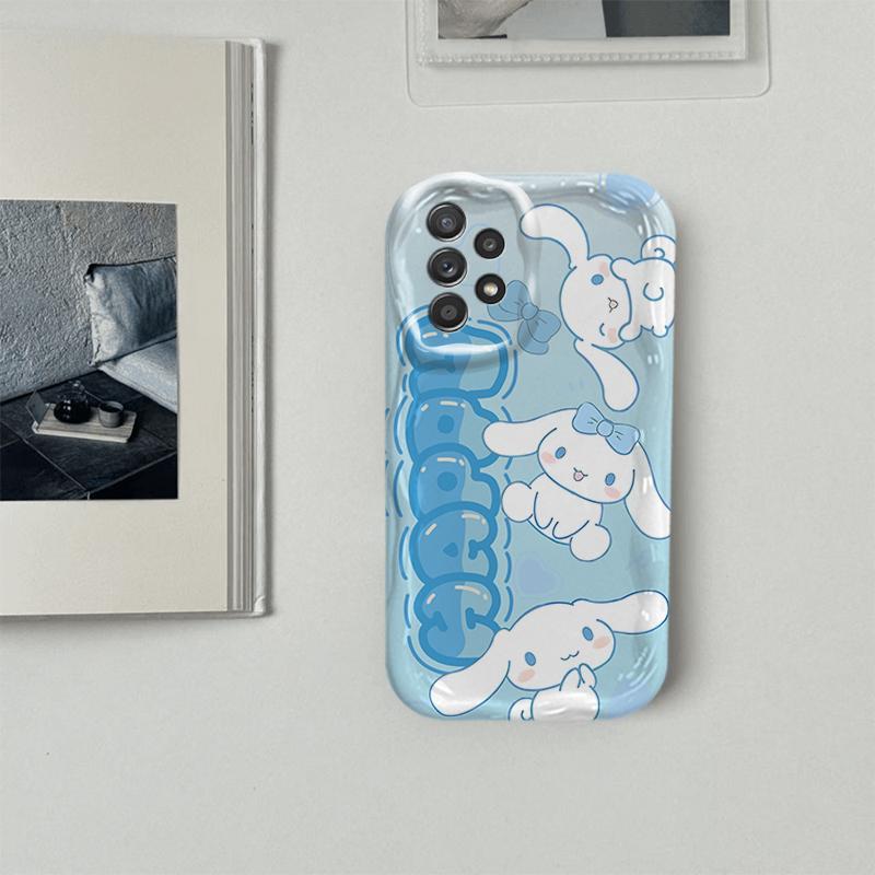 Ốp Lưng Cho Samsung Galaxy A13 A23 A32 A33 A52 A52S 4G 5G Phim Hoạt Hình Kem Sanrio Cặp Đôi Mềm TPU 3D Sóng Silicon Vỏ Điện Thoại