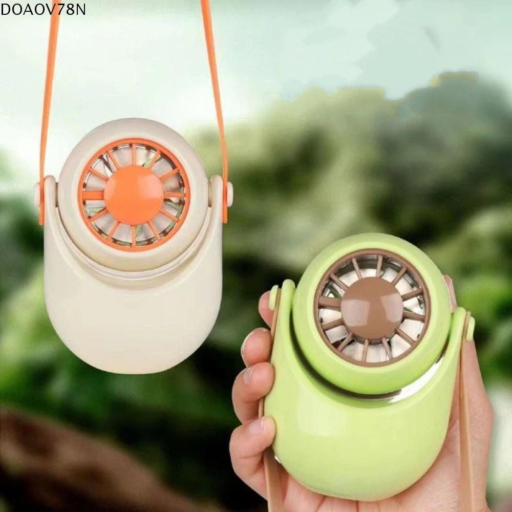 Quạt cổ có thể gập lại DOAOV78N, Quạt cổ mini dây treo di động, Sạc USB ba tốc độ rảnh tay Quạt điện tử mini nhẹ Du lịch