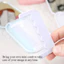 【Roshy】Gương trang điểm gấp gọn dễ thương gương tích hợp lược cầm tay gương hình miệng xúc xích hoạt hình dành cho nữ