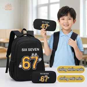 balo trẻ túi đựng bút 3D hoạt hình chống nước polyester chất lượng dành cho học sinh tiểu học